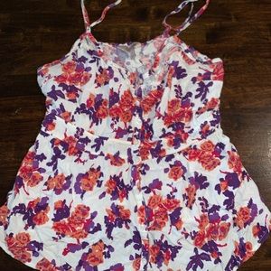 Floral patterned tank top